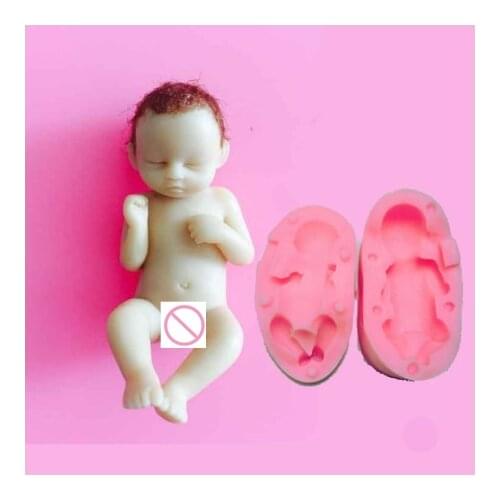 Silicone Sleeping Baby Mold 3d Baby Silicone Mold Fondant Silicon Mold Cake Decoration Mold F1872