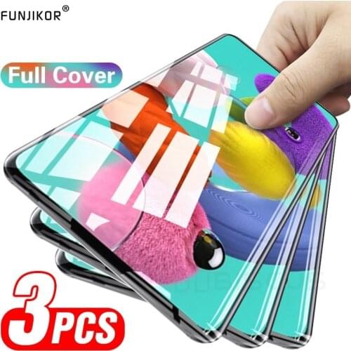 Tempered Glass Screen Protector For Samsung Galaxy A10 A20 A30 A40 A50 A70 A01 A11 A21S A31 A41 A51 A71 M11 M21 M31 S Full Cover