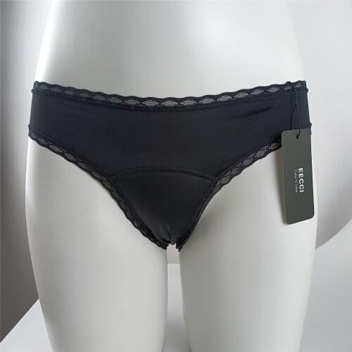 EECCI Women Period Panties 4 Layers Women Period Underwear Menstrual Absorbent leak Proof Silk Washable