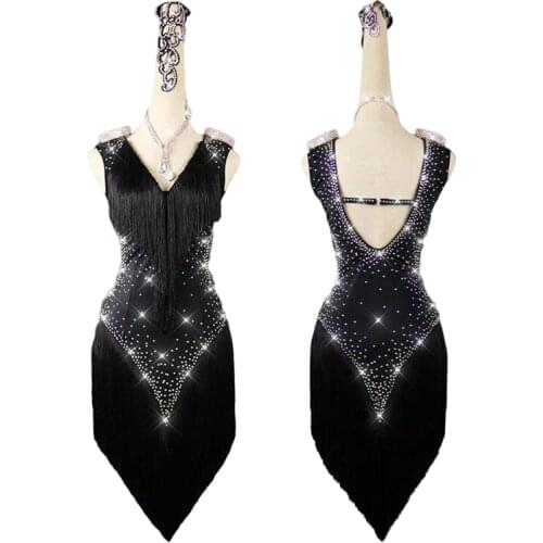 New Latin Dance Dress Competition Dress Costumes Skirt Performing Dress Adult Customize Children Red Matador Skirt Split Skirtes