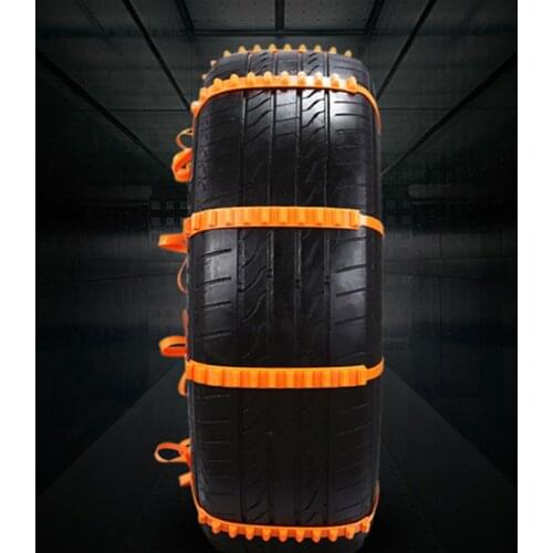 10pcs/set Automobile Universal Anti-skid Snow Chain Off-road Vehicle Tire Snow Chains Emergency Non-slip Cable Ties
