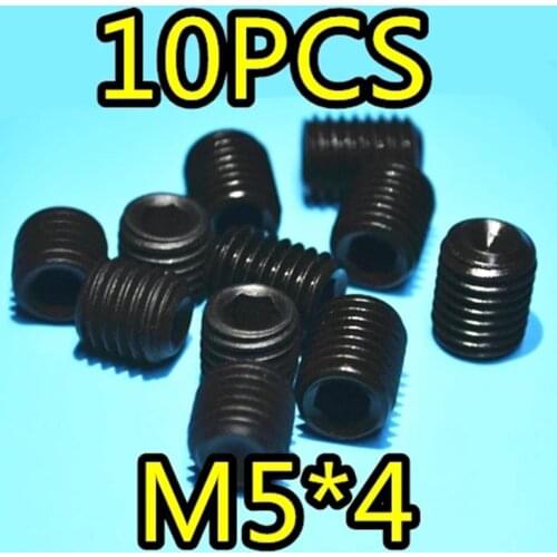 10pcs M5*4 Grub Head Screw Hexagon Headless RC Car Hardware 1/10 HSP 85834 94762 Spare Parts Replacement