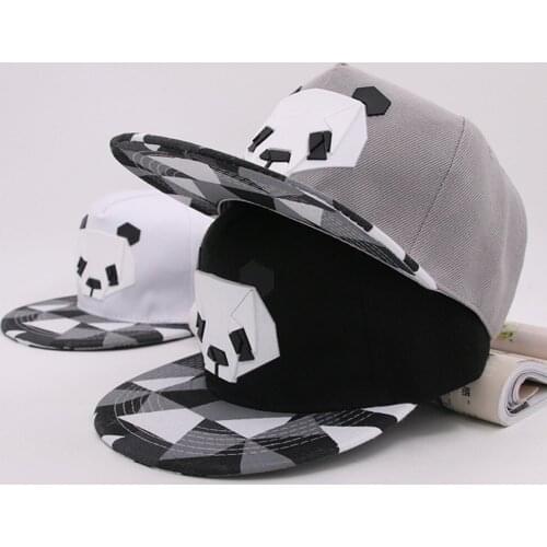 2018 Men Womens Panda Dog Print Patch Baseball Cap Hip Hop Caps Sun Hat Snapback Hats Solid Color