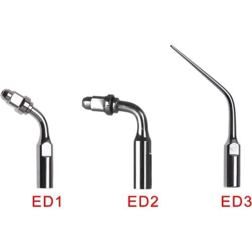 3pc Dental Endo tips ED1 ED2 ED3 Fit for DTE SATELE NSK Ultrasonic Piezo Scaler
