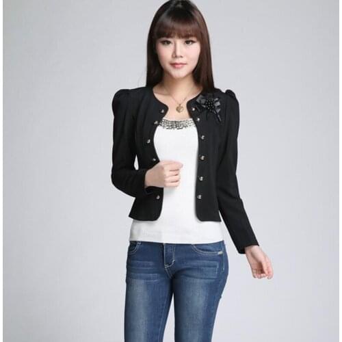 Large Size 4XL Suit Women Blazers 2021 New Blazer Women Suits A Flower Spring Autumn Jackets Female Jacket Short Slim Woman Coat