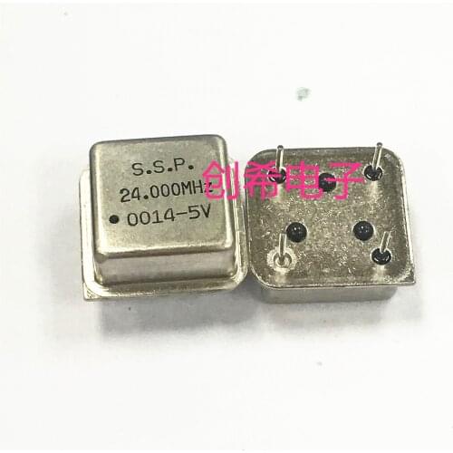 5pcs 24MHZ 24M 24.000MHZ 5V In-line active crystal oscillator clock square half size DIP-4 OSC