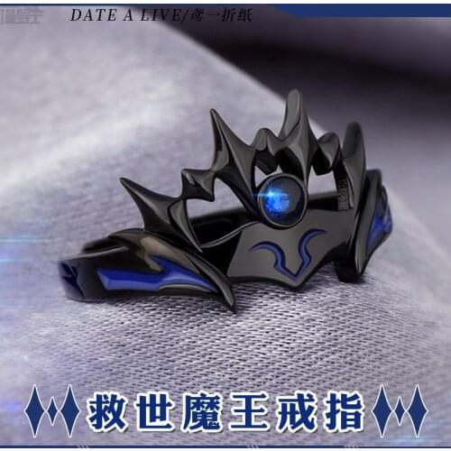 Anime Rings DATE A LIVE Tobiichi Origami 925 Sterling Silver Finger Ring Jewelry Adjustable Accessories Props Christmas Gift