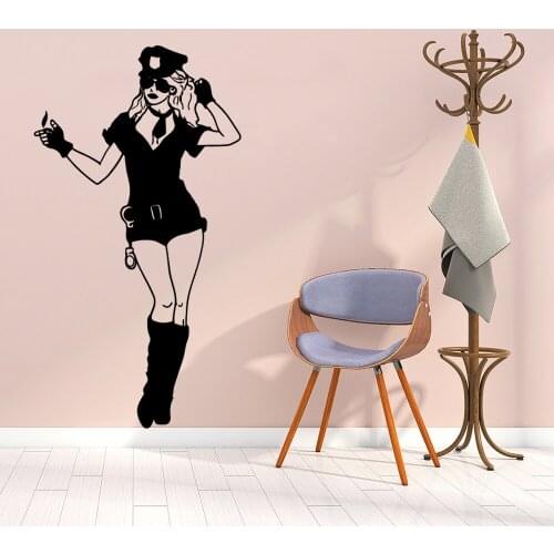 Free shipping Sexy Lady Home Decorations Pvc Decal For Kids Rooms Nursery Room Decor Sticker Mural