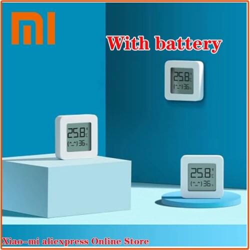 XIAOMI Mijia Bluetooth Thermometer 2 Wireless Smart Electric Digital Hygrometer Thermometer Work with Mijia APP smart home