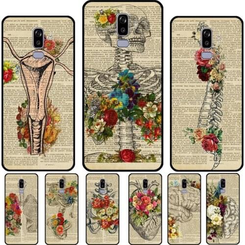 Human Organs Brain Meridian Kidney Art Case For Samsung Galaxy A5 A3 2017 J7 J5 J1 J3 2016 A6 A8 J6 J4 Plus J8 A7 A9 2018 Cover