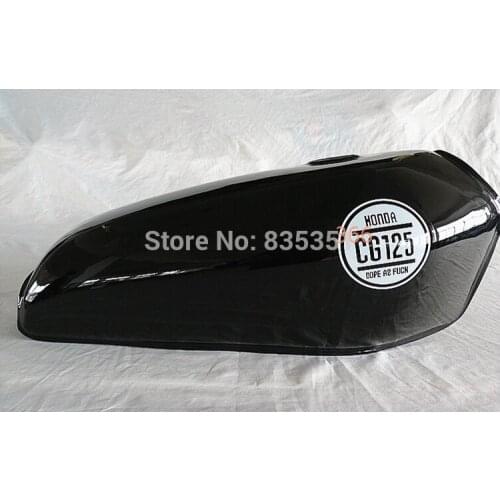 Black CG125 FUEL TANK add to 9 litres capacity than original tank Thickening of high quality automotive paint process