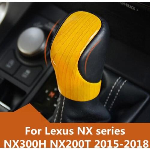 For Lexus NX series NX300H NX200T 2015-2018 carbon fiber High quality universal shifter shift knob cover pin shifter lever car