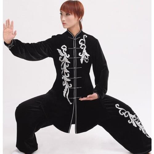 Martial Art Uniform Kung Fu Suits Koi Fish Tai Chi Clothing Chinese Traditional Folk Taiji Outdoor Walking Morning Sprots TA1878