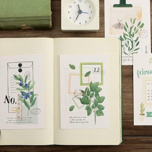 30pcs color theme diary card multi-use as Scrapbooking party invitation DIY Decoration gift card message card postcard