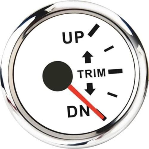 Boat Trim Indicator Outboard Trim Tilt Gauge with Alarm Signal, Right