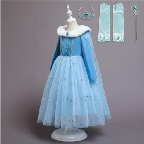 Princess Costume Carnival Children Dress up Baby Christmas Party Kids Dresses for Girls Halloween Dress Girls Clothing 3-8 Years
