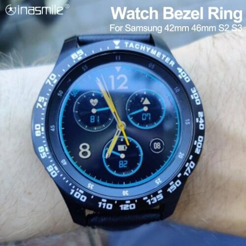 Metal Bezel Ring Case For Samsung Galaxy Watch 46mm 42mm Bezel Styling Frame Protection For Samsung Gear S2 S3 Watch Case Cover