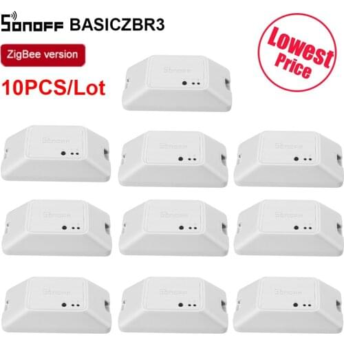 3/5/10PCS Itead SONOFF BASICZBR3 Zigbee DIY Smart Switch Module Wireless Voice Remote Control Switch For Smart Home Automation