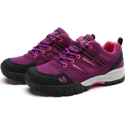 Men Hiking shoes Sports Waterproof Trekking Shoes Nubuck Couple Mesh Outdoor Shoes