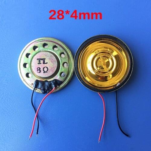 New sound speaker 8 ohms 1 watt 8R 1W speaker Diameter 28MM thick 4mm Loudspeaker