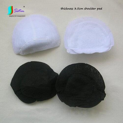 Wholesale Women,Men Autumn or Winter Coat,Suit Windbreaker Accessories Decorate 3.5cm Thickening White Black shoulder pad S0161L