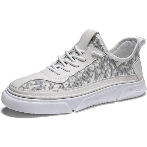 Dress uomo big fabric sneaker hop white mesh casual mens shoe 46 sport man fashion masculino sneaker in breathable size slip on