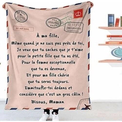 Premium Blanket to My Daughter Son Durable High Quality Comfortable for Home Textiles Dreamlike Gift Blanket