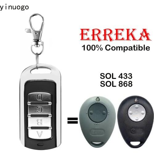 ERREKA SOL433 Gate Remote Control ERREKA SOL 868 Garage Door Remote Control
