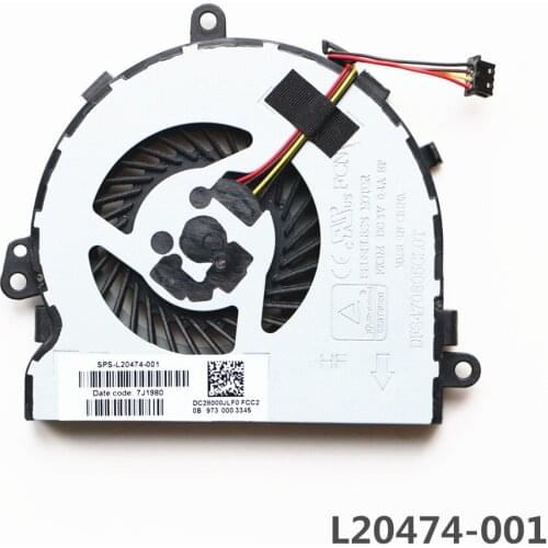 QAOOO L20474-001 For HP 15-DB 15-DB0186AU 15-DB0209AU 15-DB0003NG 15-DB0011DX 15-DB2000NG 15-DB1010NM TPN-C136 Cpu Cooling Fan
