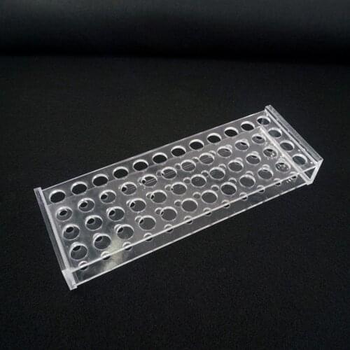 11mm Diam 48 Holes Methyl Methacrylate Rack Stand For 1.5/2ml Centrifuge Tubes
