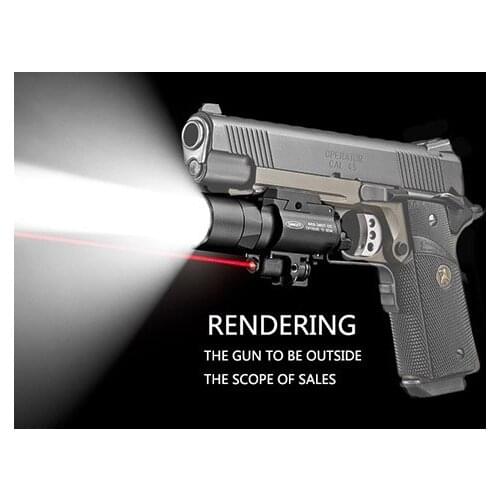 Tactical accessories X400U Handgun Flashlight hunting light With Red Laser Sight outdoor white light torch GZ15-0084