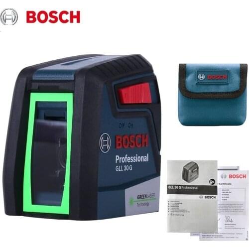 Bosch GLL30G Laser Level High Precision Green Light Two-Line Horizontal And Vertical Laser Level Light Tool