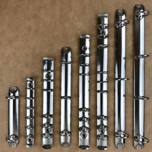 285/265/240/205mm B5 DIY 3/9 Ring Metal Binder Mechanical Journal Notebook Clip Gold Silver Bronze Black For Scrapbook Album