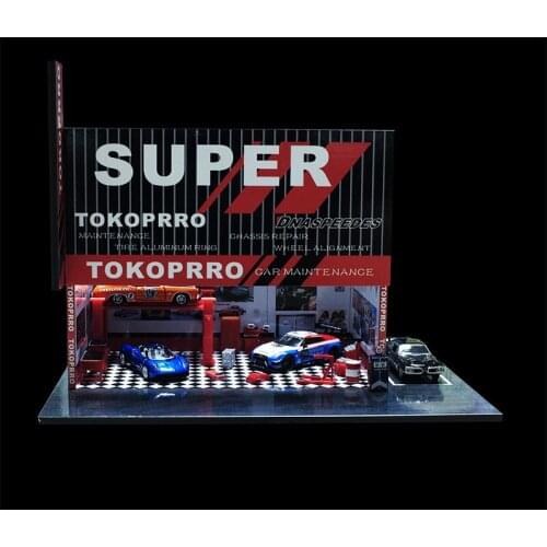 1/64 car maintenance factory/repair workshop model car scene decoration