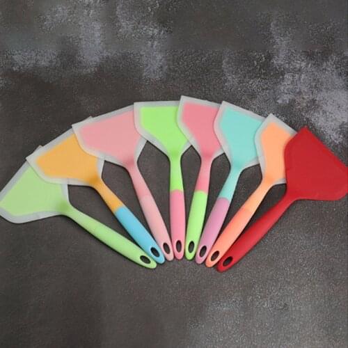 1Pcs Non-stick Silicone Scraper Pizza Shovel Spatula Kitchen Cooking Tool Cooking Utensils with Hook Kitchenware