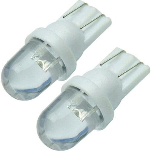 10Pcs White 12V LED 194 168 158 5W 6500K Side Car Auto Wedge Dashboard Light Straw Hat Width Lamp Reading Light Parts Bulb