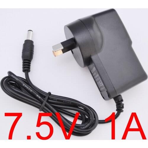 100PCS High quality AC 100V-240V Converter Switching power adapter DC 7.5V 1A 1000mA Supply AU Plug DC 5.5mm x 2.1mm