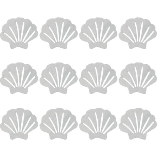 12PCS High-quality PEVA Non-slip Sticker Bathroom Stickers Shell Style Wear-resistant Waterproof Bathtub Stickers