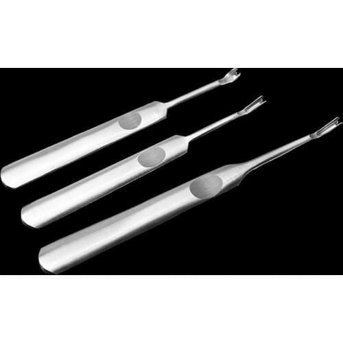 3PCS/Set DIY Simple Slotter High Quality U Shaped V Shaped Leather Suture Stripping Punching Tool Slotter Trimming Machine