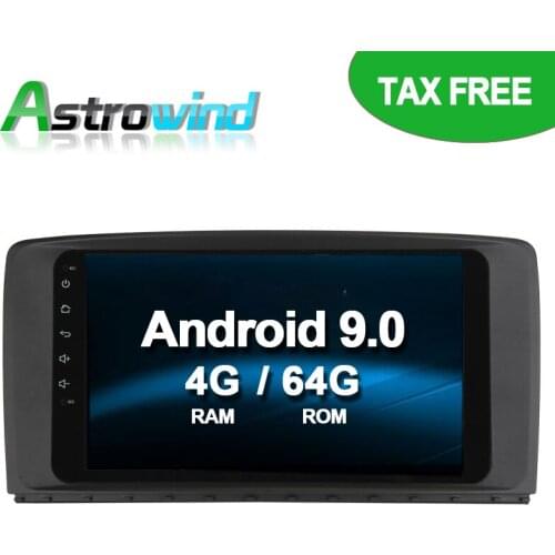 64G ROM Android 9.0 Car DVD Player GPS Navigation System Stereo Media Video Radio For Mercedes Benz R280 R300 R350 R500 W251