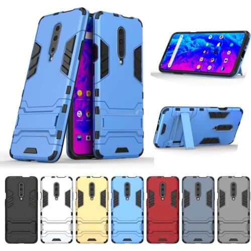 Armor Holder Case For Oneplus 5 5T 6 6T 7 8 Pro Hybrid PC+TPU Silicone Shockproof Cases For One Plus 7 Pro 8 Pro Back Cover