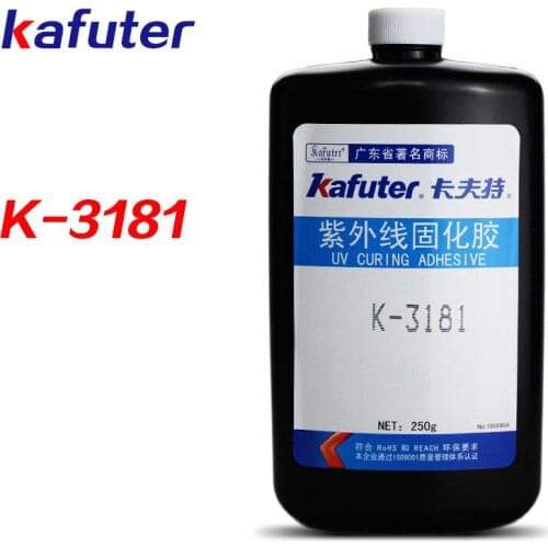 Authentic Kafuter 250g K-3181 UV curing adhesive shadowless glue fishbowl showcase glue
