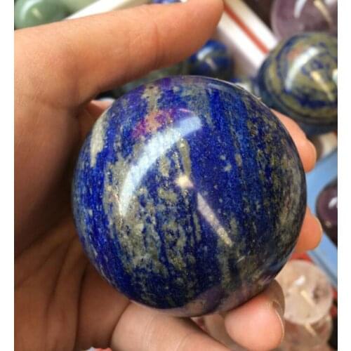 Free shipping 60mm 100% Natural lapis lazuli Quartz Crystal Sphere Ball Healing