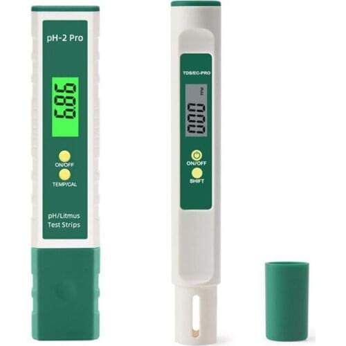 Digital PH Meter TDS/EC/Temperature Water Quality Tester Mini Conductivity Tester Litmus Ph Pen ATC for Drinking Pool
