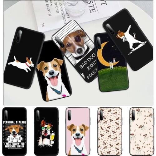 Jack Russell Terrier Dog Black Matte Mobile Phone Cover Case For Redmi S2 4X 5 5A Plus 6 6A 7 7A 8 8A 9 9A