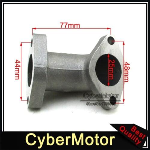 Engine Carburetor 25mm Intake Pipe Mainfold For Pit Dirt Bike Motorcycle Motocross ATV Quad 125cc 140cc 150cc 155cc 160cc