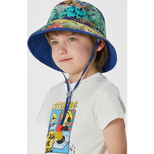 Kenmont 6-9 years old anti-ultraviolet male baby sun hat thin section children sun hat big brim sun hat girl