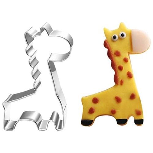 Giraffe stainless steel creative biscuits die cutting die cake cutting model