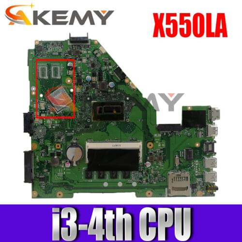 X550LA Motherboard i3-4010 CPU 4GB RAM For ASUS X550LA X550LD A550L R510L X550 X550L Laptop mainboard X550LD Mainboard Test OK