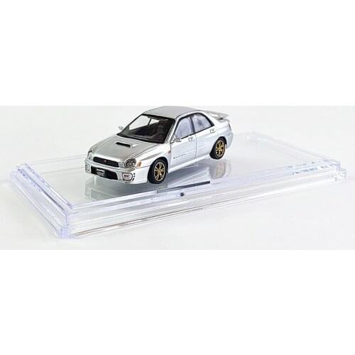 BM Creations 1/64 Scale SUBA_RU 2001 IMPREZA WRX STI Silver Diecast car Model Toy